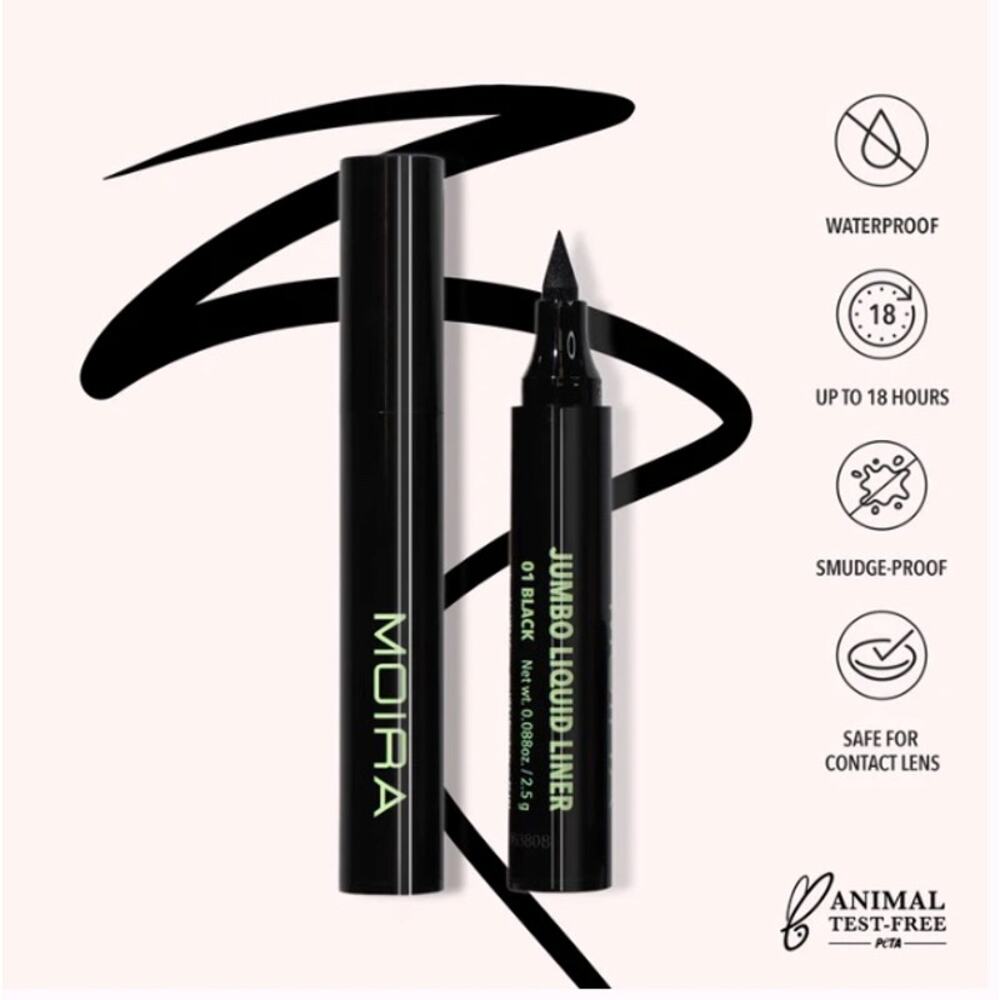 K-Care: Moira Jumbo Liquid Liner (001, Black)*Korean Makeup*CLEAN